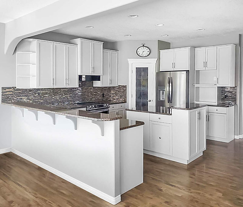 Full Kitchen Cabinet Repainting & Interior Trim Painting in San Marino