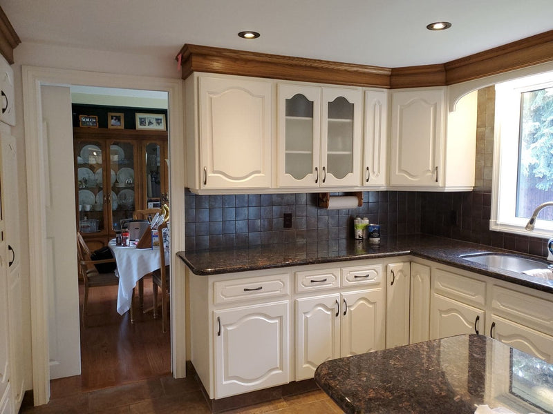 Classic Oak Cabinets & Staircase Transformation in Tarzana, CA